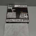 20-Pack Peel and Stick Floor Tiles Vinyl Floor 12 x 12 inch Self Adhesive Waterproof Glossy Flooring Planks DIY for Bathroom, Kitchen, Living Room, RV, Cover 20 Sq. Ft, Polish Light Grey Marble