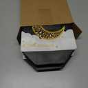 Locmeo 24 Pcs Eid Mubarak Reusable Gift Bags with Handles Non Woven Al Fitr Muslim Treat Bags Multifunctional Ramadan Mubarak Gift Bag for Party Supplies Gifts Wrapping (Black)