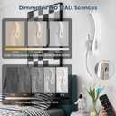 Battery Operated Wall Sconces Set of 2, Rechargeable Dimmable Battery Wall Light with Remote Control, Brushed Nickel LED Wireless Wall Light for Living Room Bedroom Hallway31.5inch (Brushed Nickel)