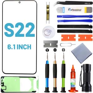 Screen Replacement for Samsung Galaxy S22,Replacement Screen for Galaxy S22 Series 6.1 inch,Screen Repair Kit with Waterproof Adhesive(NO OLED & Touch Digitizer)