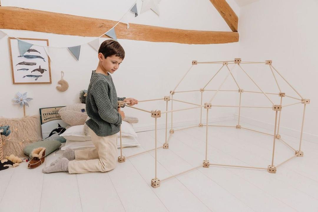 GROWGO Fort Building Kit for Kids 3-7 - Blanket Fort Building Kit Build a Fort Kit for Kids Fort for Kids Indoor Kids Fort Building Kit Kids Forts Indoor, Kids Fort Kit, Indoor Fort for Kids, Fort Set