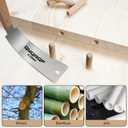 2 x Mini Hand Saw, 6 Inch Japanese Pull Saw with Double Edges 15/17 TPI Flush Cut Saw for Woodworking DIY Projects (style A)