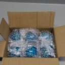 Kesywale 6PCS Decorative Balls Set 2.4 Inches/ 6cm Small Mosaic Spheres Glass Orbs Decorative Balls for Centerpiece Bowls Vases Fillers Dining Coffee Table Wedding Party Decor (Blue)