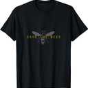 Save the Bees Environmentalist T-Shirt T-Shirt (Small, Black)