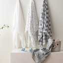 Bunnikins & Clover Muslin Swaddle Blankets for Boys and Girls, Baby Receiving Blankets Unisex, Newborn Essentials for Registry & Gift, 47x47 Inches Swaddles for Newborns, Set of 4