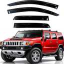 KPY Rain Guards Fit for 2003-2009 Hummer H2, Out-Channel Window Visors Vent Wind Deflectors 4PC, Car Accessories for 03-09 Hummer H2