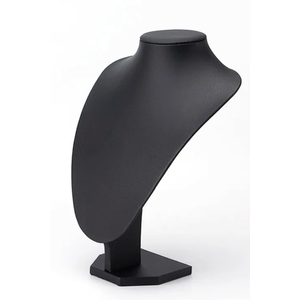 Levemolo Professional Pendant Display Holder Necklace Bust Stand for Retail Stores and Trade Shows, Ring Holder Black 7 Piece
