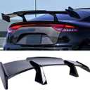 Universal Rear GT Spoiler, MP Style Wing Compatible with Mazda Miata Chevy Corvette Camaro Nissan Lexus Toyota Honda Ford Mustang Scion BMW Ben Infiniti Kia Dodge (Glossy Black)