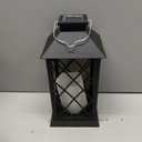 8 Pack Solar Hollow Lanterns Outdoor, Waterproof Patio Hanging Lanterns with LED Flickering Flameless Candle Lights, Decorative Solar Lantern for Porch, Garden, Patio, Yard, Table