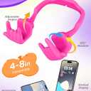 Stocking Stuffers for Teen Boys Girls Gifts Cell Phone Stand Upgrade Adjustable Rock on Lazy Phone Stand for Desk Cool Funny Gadget Gifts for Christmas Adult Men Women Wife 2Pack Hot Pink Orange Red