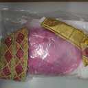 Morph Pink Cleopatra Costume for Girls, Egyptian Dress, Greek Goddess Outfit for Kids, Halloween Dress-Up, L