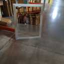 Amorho 24x30 Inch Bathroom Mirror Silver, Thick Metal Framed Wall Mirrors for Over Sink, Brushed Nickel Mirror Perfect for Bedroom, Living Room, Entryway, Rectangle (Horizontal/Vertical).