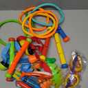 JoyX 35-Piece Diving Pool Toys Set for Kids Ages 4–12 – Includes LED Light Cubes, Goggles, Rings, Gems & Toypedo Bandits – Swim & Dive Training Set with Storage Bag for Pool Fun