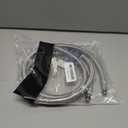 32" Short Shank Stainless Steel Braided Faucet Connector3/8-Inch Female Compression Thread x M10 Male Connector,cUPC Faucet Supply Line for Bathroom & Kitchen Sinks 2pcs