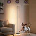 OIYN Corner Floor Lamp, RGBICW LED Corner Lamp with 1300lm Smart Modern Floor Lamp,App & Remote Control,Music Sync,Color Changing Standing Lamp for Bedroom Living Room and Gaming Rooms