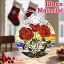 Christmas Ornaments: Stained Glass Ornament, Birth Flower Ornament, Christmas Tree Ornaments & Xmas Tree Decorations Exquisite Holiday Decor, Birth Flower Gifts Perfect Holiday & Xmas Gifts - June