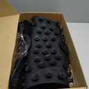 Back Scrubber for Shower Wall Mounted Men Exfoliating Scratcher Mat Extra Large Silicone Hands Free Body Brush, 3D Ergonomic Back Support Message Lower Pain Relief with Anti-slip Suction Cups Black