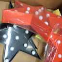 VIHOSE 6 Pcs Marquee Star Lights LED Star Signs Light up Movie Theater Decor Battery Operated Night Light for Gifts Birthday Party Home Movie Decor (Red,Black,Warm)