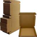 6x5x1 inch Small Shipping Boxes 50 Pack, Brown Kraft Corrugated Cardboard Mailer Boxes Bulk for Packaging Business Mailing GiftMini Mailer Boxes for Packaging Supplies