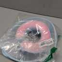 Sponge Core Dog Cone, Inflatable Dog Cone Collar Alternative, Dogs Donut Collar After Surgery, Soft Cone for Large Medium Small Dogs to Stop Licking, No Inflation Required, Clear View(Size 1, Pink) (Size 1(Neck: 7.5"- 9.7"))