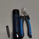 Dog Nail Trimmers and Dog Nail Clippers Kit, Whisper Quiet Electric Grinder with Light, Rechargeable, for Small, Medium, Large Dogs, Cats Toenail & Claw Grooming, 3 Speeds