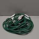 DEWENWILS 10 FT Outdoor Tri-Tap Extension Cord Splitter for Christmas, Weatherproof 16/3 SJTW Power Cable for Holiday Decoration and Outdoor Landscaping String Lights, ETL Listed, Pack of 2, Green