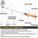 Cattle Prod, Waterproof Cattle Prod Stick with LED Light, Livestock Prod for Modern Livestock Management, X Series