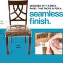 Houseables Plastic Chair Covers, Plastic Seat Covers for Dining Chairs, Seat Protectors, Vinyl, Waterproof, Clear Cushion Protector for Cats, Kids, Kitchen Room Table, Fits 16-18 Inch, 2 Pack Set
