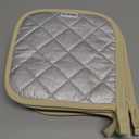 Kitchen Pot Holders Set Heat Resistant Pure Cotton Potholders Kit Trivets Large Coasters Hot Pads Terry Pot Holders for Everyday Cooking and Baking by 7 x 7 Inch Set of 6 Dark Beige