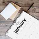 5 x 2026 Calendar, 12 Months, January to December, 17" x 12", Large Wall Calendar 2026 with Hanger, Calendar 2026 for Wall, 2026 Calendar Planner, Thick Paper, Spiral Binding, Simple and Aesthetic Design.