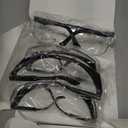 HPYNPES Safety GlassesClear Anti-Fog Goggles Over-Spec Glasses Protective Eye Wear Industrial Approved Wide-Vision (4 PACK）