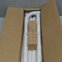 Wrap Around Curtain Rods,White Curtain Rods 48 to 84 Inch,5/8 Inch Adjustable Blackout Curtain Rod Set with Bracket,Room Darkening Single Window Rod,Metal Hidden Curved Drapery Rods 48-84",White (48-90" ( 1pack ))