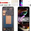 TFT for Samsung S24 Plus Screen for Samsung S24 Plus LCD Display for Galaxy SM-S926B Digitizer Touch Assembly with Frame SM-S926U SM-S926W SM-S926N SM-S926E Black (Without Fingerprint Function)