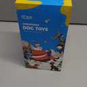 UNISE Christmas Dog Toys, Plush Squeaky Dog Toys for Large, Medium, Small Breeds with Detachable Rope to Keep Them Busy & Reduce Boredom