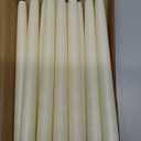 Baquler 12 Pcs Flameless Ivory Taper Candles Bulk Flickering LED Candles Taper Warm White Light LED Candlesticks for Christmas Wedding Home Decoration No Remote Control, 9.6 Inch