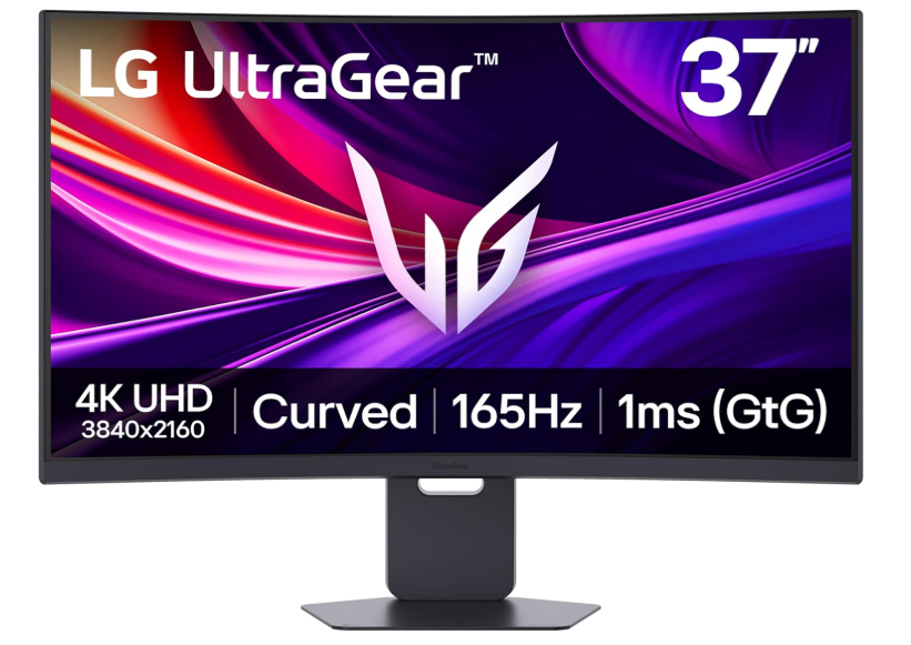 LG 37G800A-B 37-Inch Ultragear 4K UHD (3840 x 2160) Curved Gaming Monitor, 165Hz, 1ms, FreeSync Premium Pro, DisplayHDR 600, HDMI 2.1, DisplayPort, USB Type-C, Tilt/Height/Swivel Stand, Black