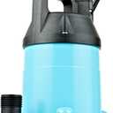 Little Giant 6-MSP 115V, 1/3 HP Manual Aluminum Utility Pump, 10' Cord