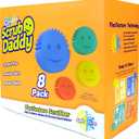 Scrub Sponge Muilt Color 8 Sponge 1 Sponge Holder