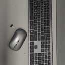 Wireless Keyboard and Mouse Combo, Full Size Keyboard and Mouse, Long Battery Life, Optical Mouse, 2.4G Lag-Free Cordless Mice Keyboard Set Ultra Slim Design for Computer, Laptop, PC, Mac, Windows (Gray Black)