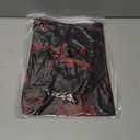 SOFIA'S CHOICE Women's Crewneck Tie Dye Shirts Fitted Short Sleeve Casual Summer Tee Tops Red Black Small 