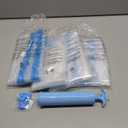 Cozy Essential Vacuum Storage Bags, 80% Compression Vacuum Seal Space Saver Plastic Packaging Bags for Clothes, Blankets, Pillow, Bedding, Comforters, Sealer Clothing Storage,12 Combo