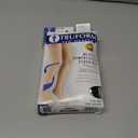 Truform 20-30 Mmhg Compression Stockings for Men & Women, Thigh High Length, Dot Top, Closed Toe, Black, Large (20-30 Mmhg)