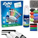 EXPO Low Odor Dry-Erase Kit, Anti-Roll, Assorted Colors (80054)