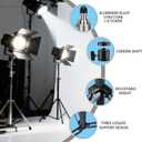 Photography Light Stand 110 inches/2.8 Meters Adjustable， 20KG light tripod, It features a gimbal and is suitable for fill lights, soft boxes, cameras, live video recording