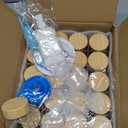 AISIPRIN Glass Spice Jars with 398 Labels, 24 pcs 4oz Spice Containers with Bamboo Lids, Square Spice Bottles With Shaker Lids,Spice Organization for Cabinet,Drawer,Rack,Seasoning Organizer