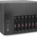 K7 8 Bay NAS Case, Computer Enclosures Compatible Micro-ATX Mini-ITX Motherboard, 3 x Fans, 8 x 2.5/3.5" Tray, Network Attached Storage Server for Home(Diskless)