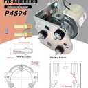 P4594 replacement Electric Fuel Pump 12V 6-8 Psi fuel pump pre-assembled universal rotary vane for automotive replacement (wiring attachment improved)