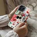 Goodon for iPhone 14 Pro Max Case, Cute Preppy Floral, MagSafe Compatible
