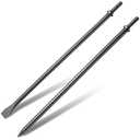 2 Pack 24"  Air Hammer Bits Attachments,0.401 Inch Shank Chisel Bit Set,Cr-Mo Alloy Steel Punch