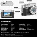 Mini Digital Camera, 1080P HD Tiny Retro Keychain Camera with 32GB Card, 0.96" Screen & OTG Adapter, Vintage Compact Micro Pocket Camera for Travel, Concert, Study Recording, Ideal Gift, Black